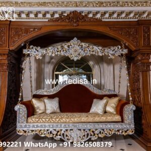 Stylish Wood Carving Swing Design for Elegant Home Decor No-890