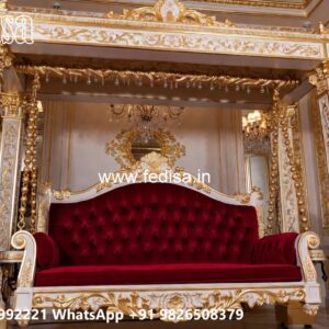Indoor Wood Carving Swing Design for Relaxing Luxury Spaces No-893
