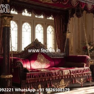 Wood Carving Swing Design with Beautiful Handcrafted Finish No-894