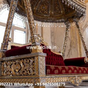 Premium Wood Carving Swing Design for Luxury Hall Decor No-896