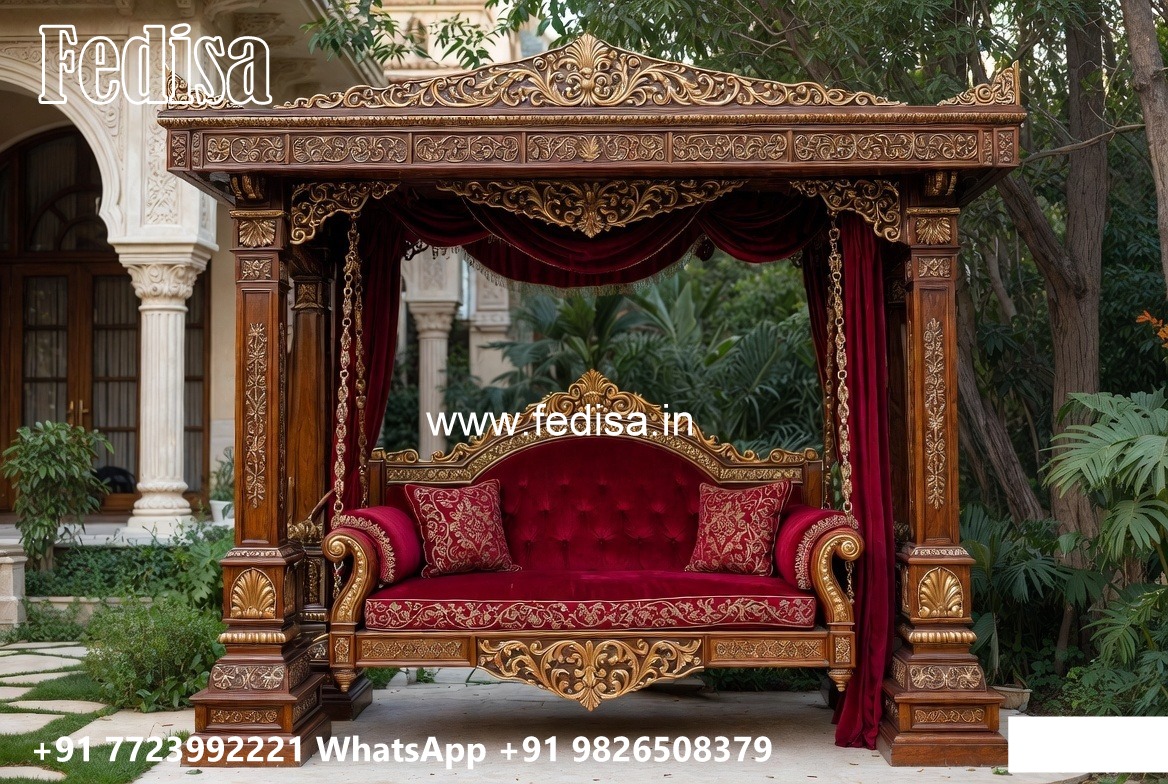 Luxury Wooden Swing Design Ideas for Elegant Home Interiors No-901