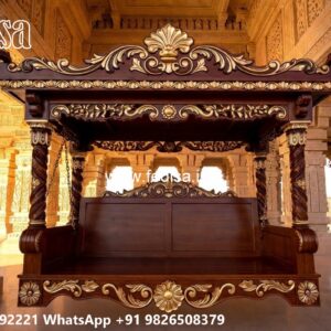 Classic Wooden Swing Design for Luxury Villa Interiors No-906