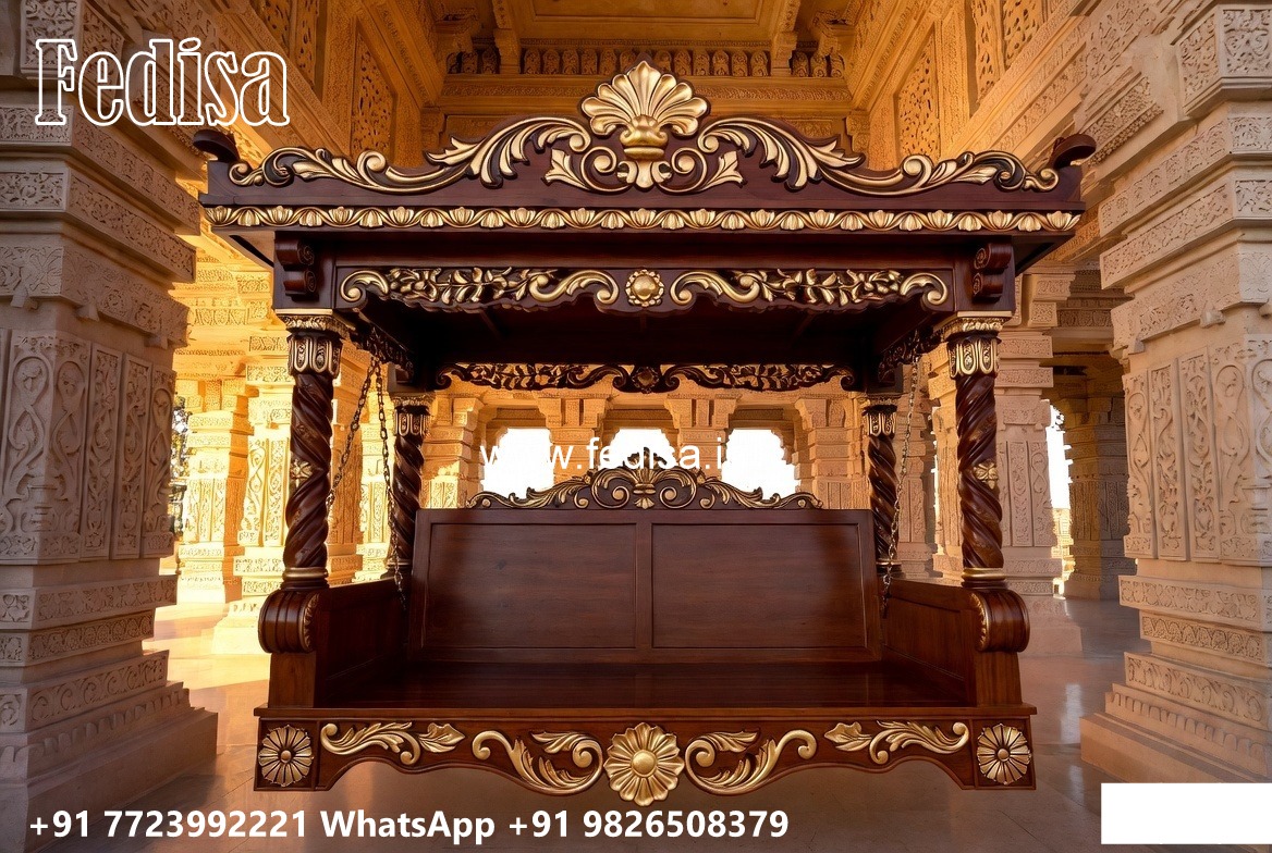 Classic Wooden Swing Design for Luxury Villa Interiors No-906