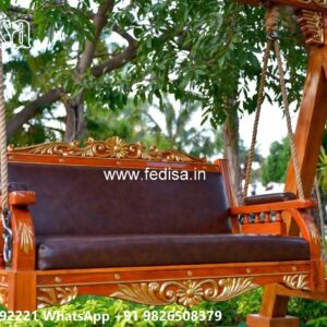 Beautiful Wooden Swing Design for Indoor Relaxing Space No-913