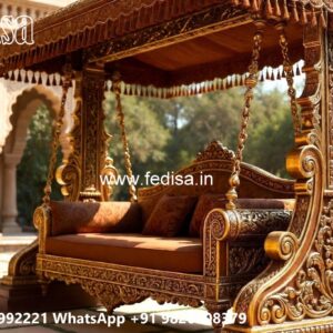 Luxury Teak Wood Swing Design for Elegant Homes No-917