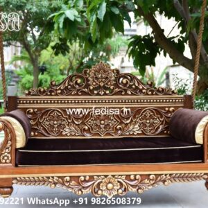 Wooden Swing Design with Traditional Indian Craftsmanship No-918