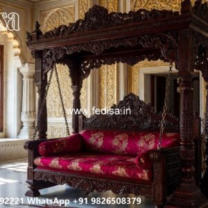 Wooden Swing Design for Balcony Seating Inspiration No-924