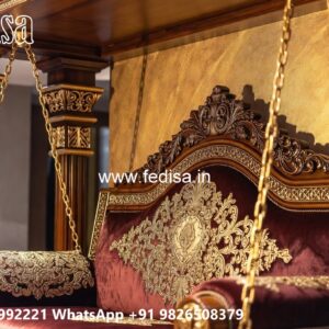Royal Maharaja Wooden Swing Design for Luxury Homes No-925