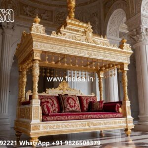 Wooden Swing Design for Luxury Balcony Decor Inspiration No-938