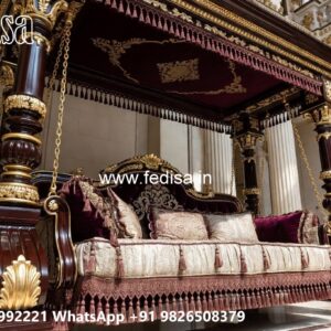 Wooden Swing Design for Cozy Indoor Seating Corner No-952