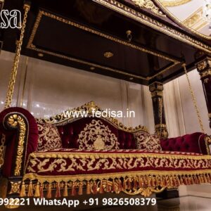 Luxury Wooden Swing Design for Spacious Hall Interiors No-955