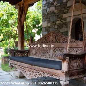 Wooden Swing Design with Vintage Traditional Craft Style No-962