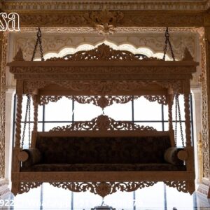 Wooden Swing Design with Antique Polish Finishing No-966