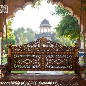 Wooden Swing Design for Traditional Indian Interior Decor No-969