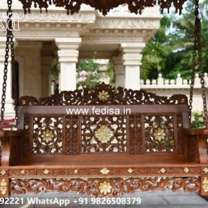 Stylish Wooden Swing Design with Premium Wood Texture No-972