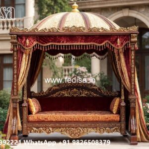 Royal Wooden Swing Design for Palace Style Interiors No-980