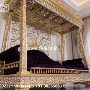Wooden Swing Design with Elegant Carved Backrest No-981