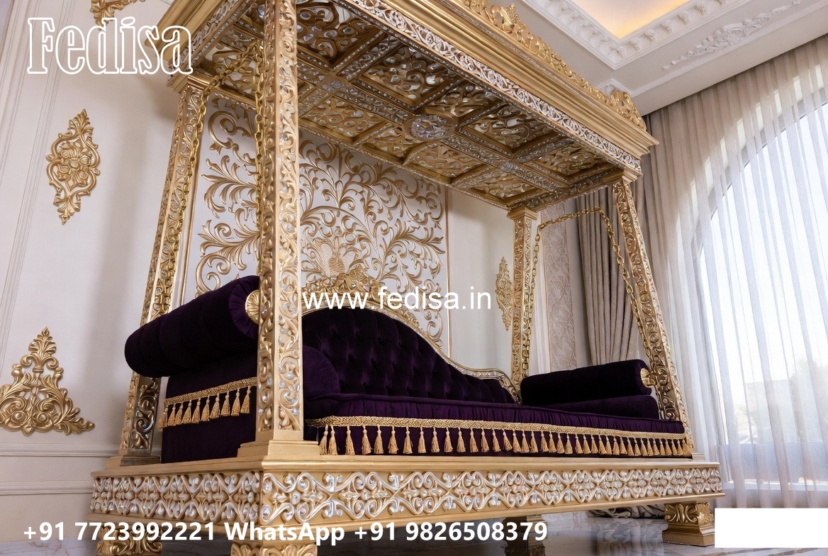 Wooden Swing Design with Elegant Carved Backrest No-981