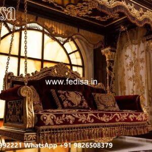 Handcrafted Wooden Swing Design with Royal Elegance No-991
