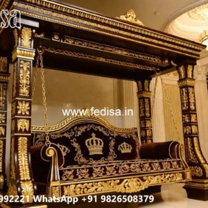 Stylish Wooden Swing Design for Indoor Comfort Area No-996