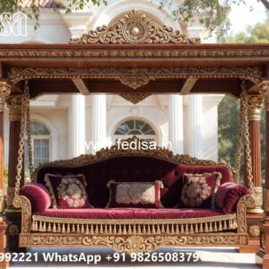 Wooden Swing Design with Elegant Hanging Rope Style No-997