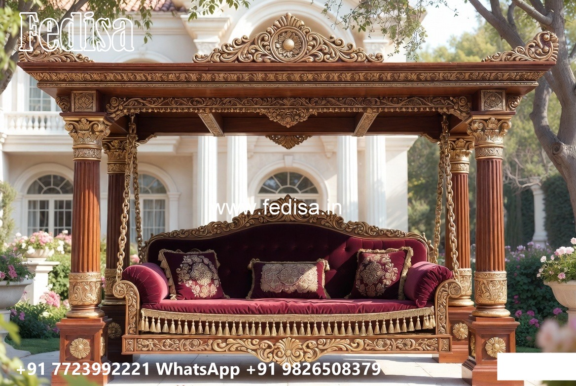 Wooden Swing Design with Elegant Hanging Rope Style No-997
