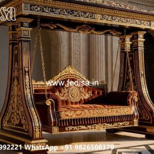 Luxury Swing Design with Beautiful Carved Backrest No-1046