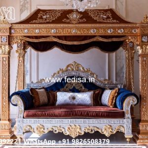 Elegant Royal Swing Design with Handcrafted Wooden Carving No-1202