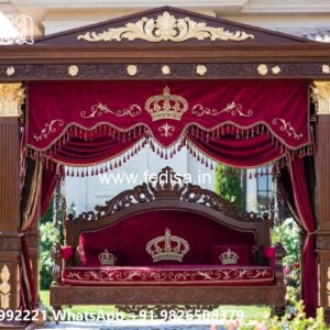Handcrafted Royal Swing Design with Floral Carving Details No-1210
