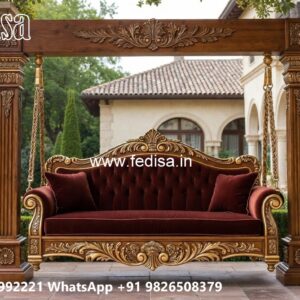 Handcrafted Wood Carving Swing Design for Elegant Living Rooms No-1252