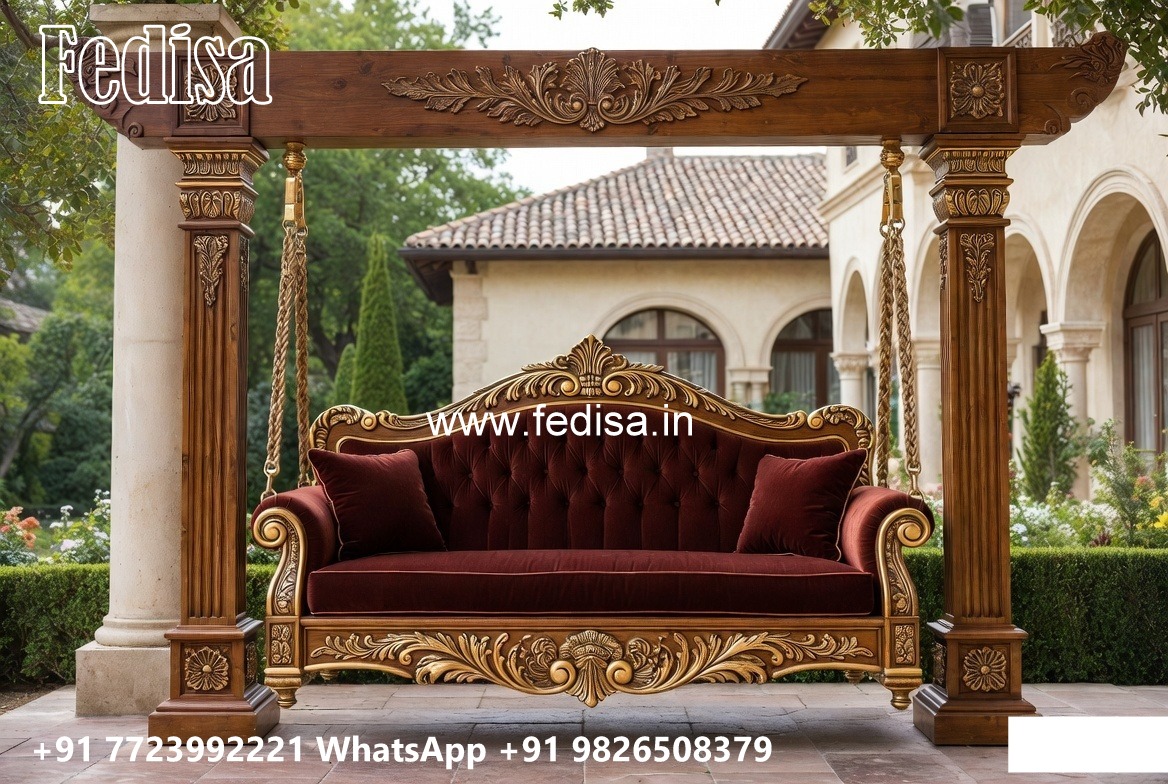 Handcrafted Wood Carving Swing Design for Elegant Living Rooms No-1252