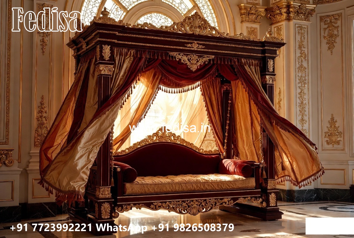 Artistic Wood Carving Swing Design with Floral Patterns No-1255
