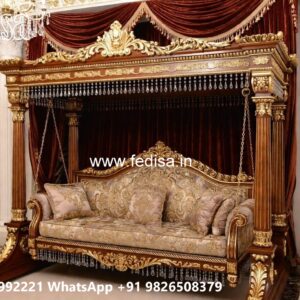 Royal Wood Carving Swing Design with Antique Finish No-1258
