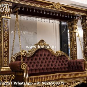 Beautiful Wood Carving Swing Design for Hall Decoration No-1259
