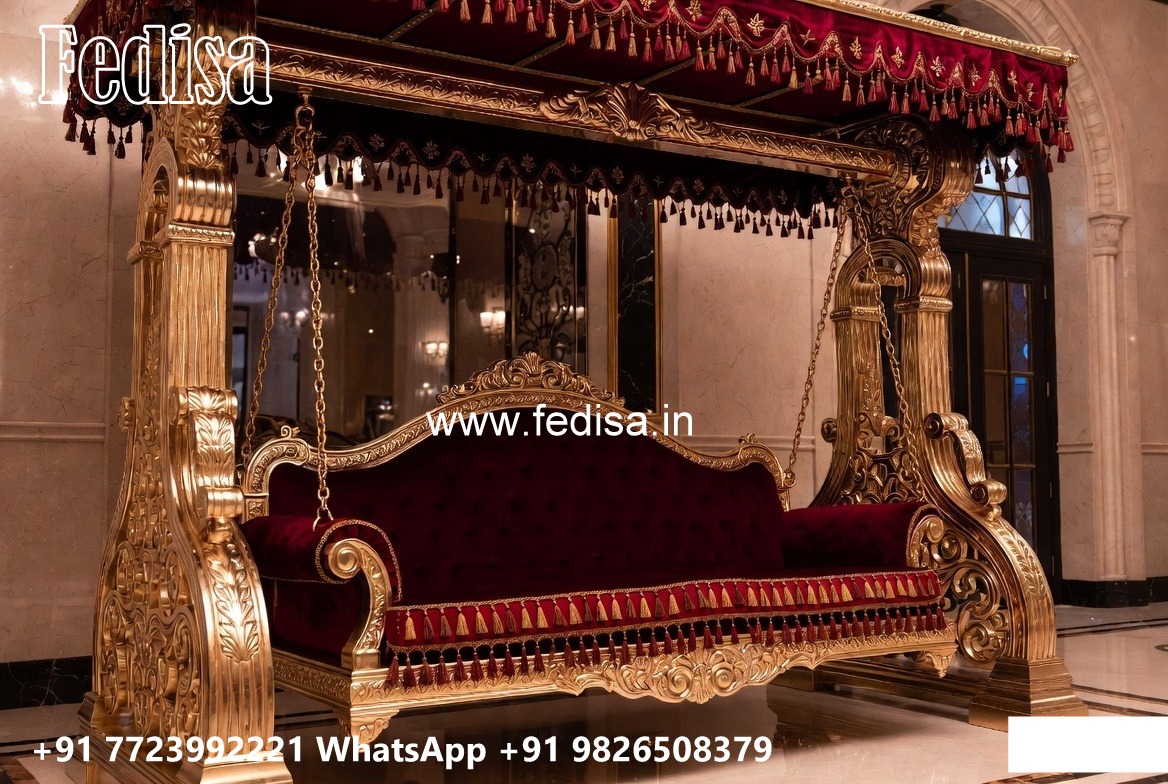 Designer Wood Carving Swing Design for Luxury Villas No-1261