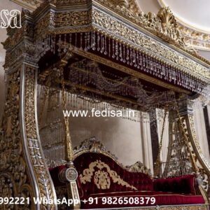 Classic Wood Carving Swing Design for Timeless Home Decor No-1266
