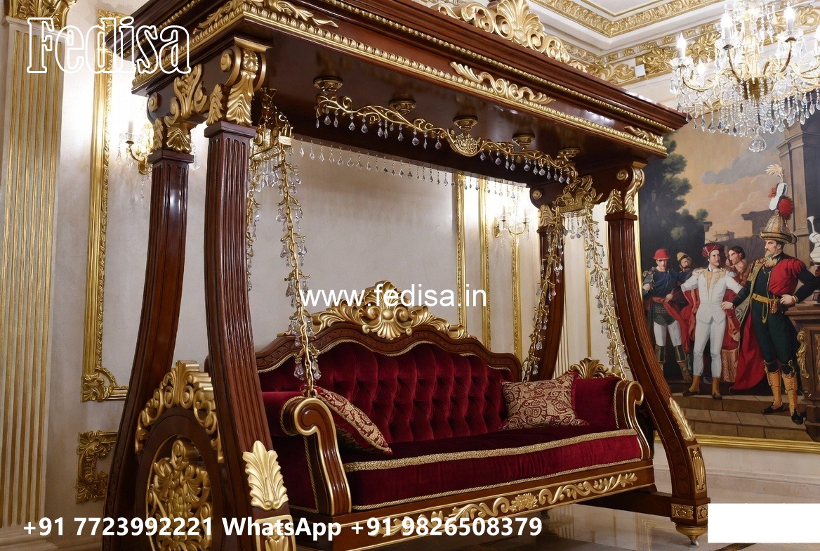 Artistic Wood Carving Swing Design for Elegant Interiors No-1267