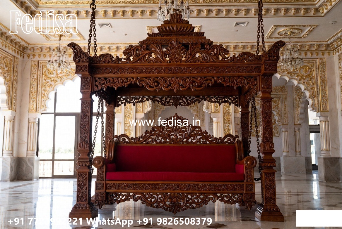 Royal Wood Carving Swing Design for Palace Inspired Homes No-1270