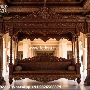 Wood Carving Swing Design Ideas for Sophisticated Interiors No-1272