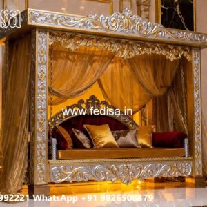 Indoor Wood Carving Swing Design with Premium Finish No-1277