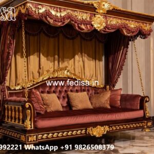 Wood Carving Swing Design for Modern Traditional Homes No-1282