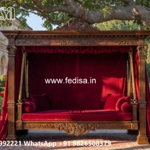 Traditional Wood Carving Swing Design for Heritage Decor No-1287