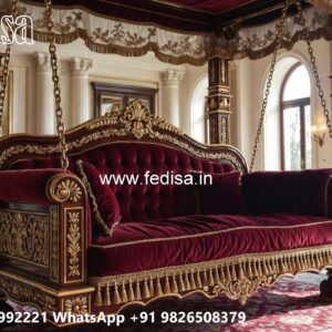 Royal Wood Carving Swing Design for Sophisticated Living Rooms No-1291
