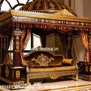 Premium Wood Carving Swing Design for Spacious Halls No-1293
