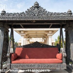 Vintage Wood Carving Swing Design with Decorative Beauty No-1296
