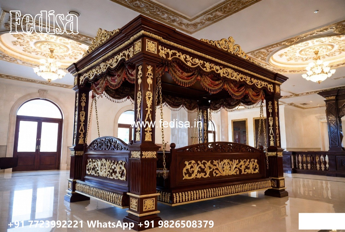 Indoor Wood Carving Swing Design for Comfortable Seating No-1304