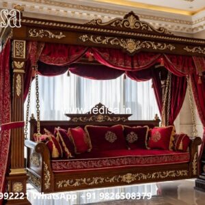 Decorative Wood Carving Swing Design with Artistic Finish No-1305