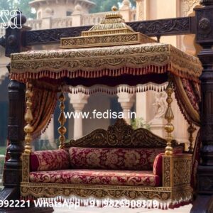 Royal Wood Carving Swing Design for Grand Villa Interiors No-1313