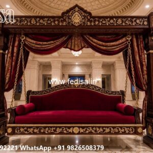 Stylish Wood Carving Swing Design for Heritage Homes No-1319