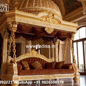 Artistic Wood Carving Swing Design for Sophisticated Decor No-1320